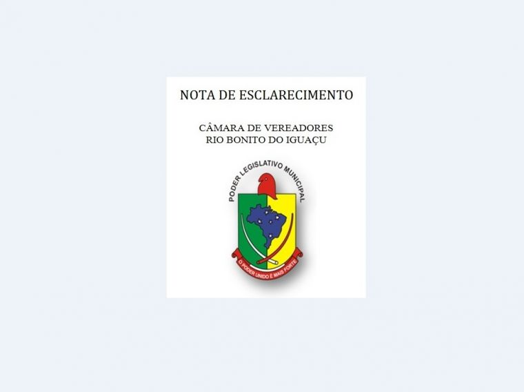 NOTA DE ESCLARECIMENTO