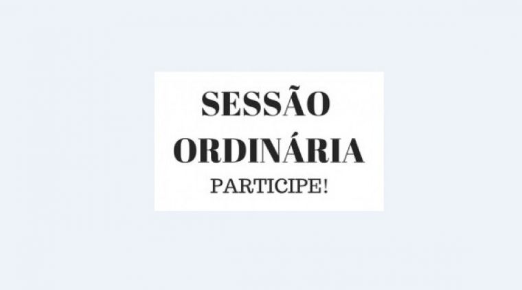 Dia 15 de Fevereiro 1° Sessão Ordinária 2019